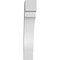Ekena Millwork 3 1/2-in. W x 12-in. D x 20-in. H Merced Architectural Grade PVC Knee Brace BRCP035X12X20MRC - alternate 4